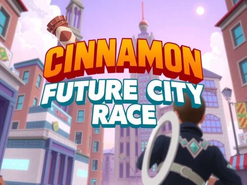 Cinnamon Future City Race game banner